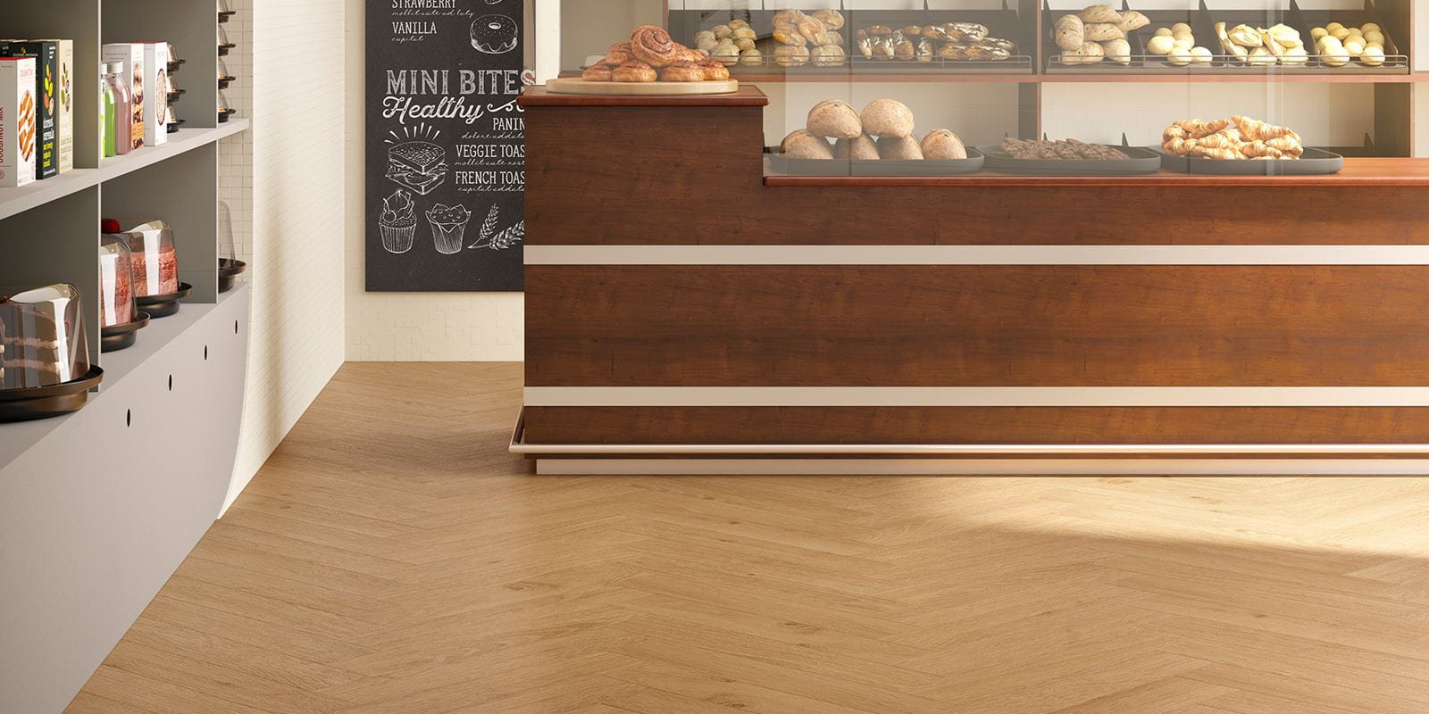Invictus Maximus Highland Oak Parquet - Classic Glue Down LVT Flooring - Flooring Monster