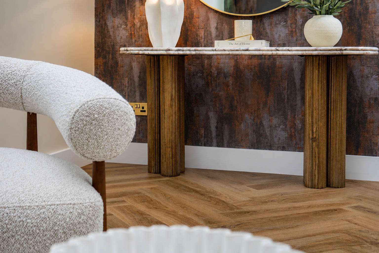 Lattia Piana Auburn Oak LPLP0001 Large Parquet Glue Down LVT Flooring