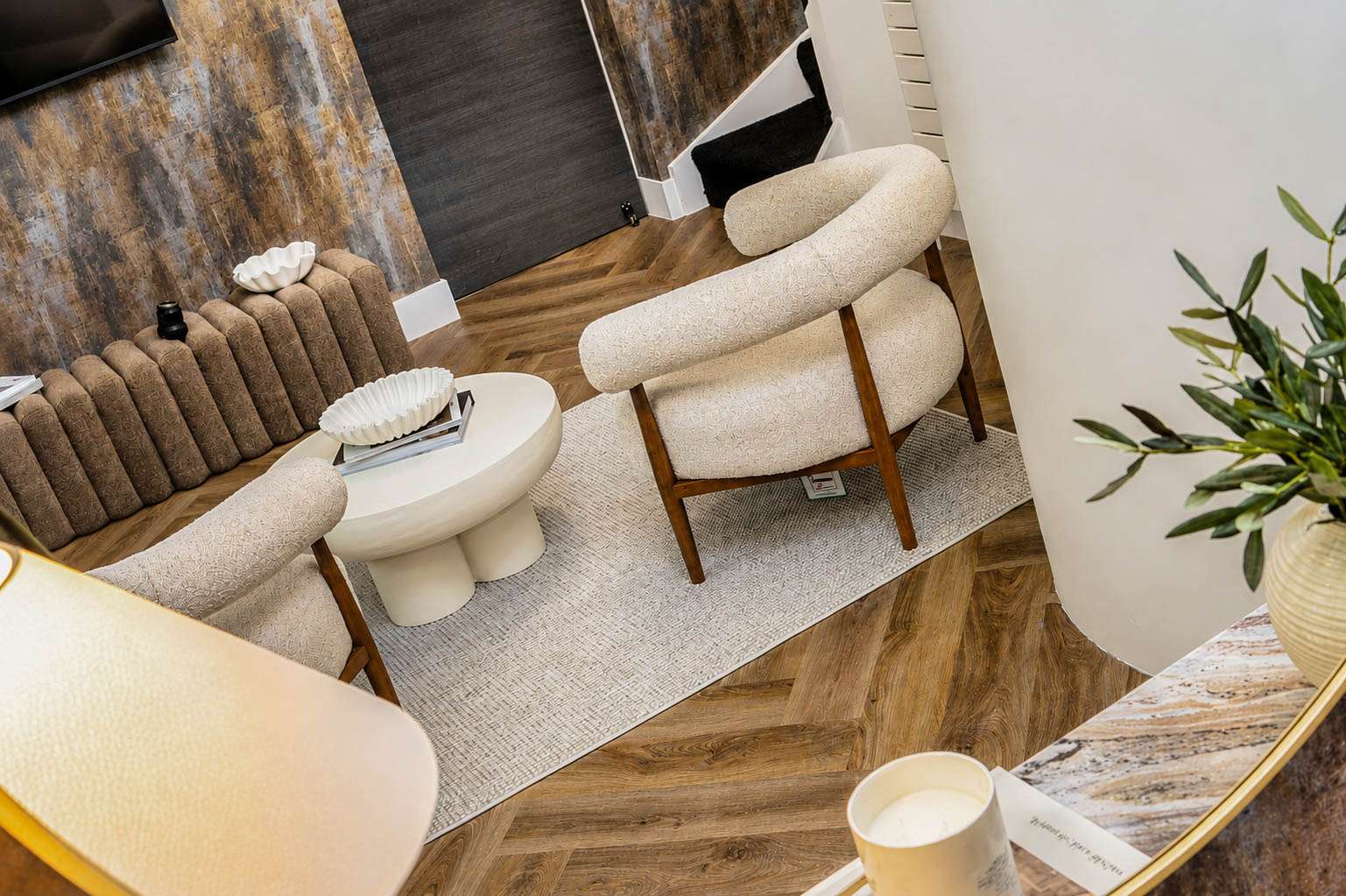 Lattia Piana Auburn Oak LPLP0001 Large Parquet Glue Down LVT Flooring