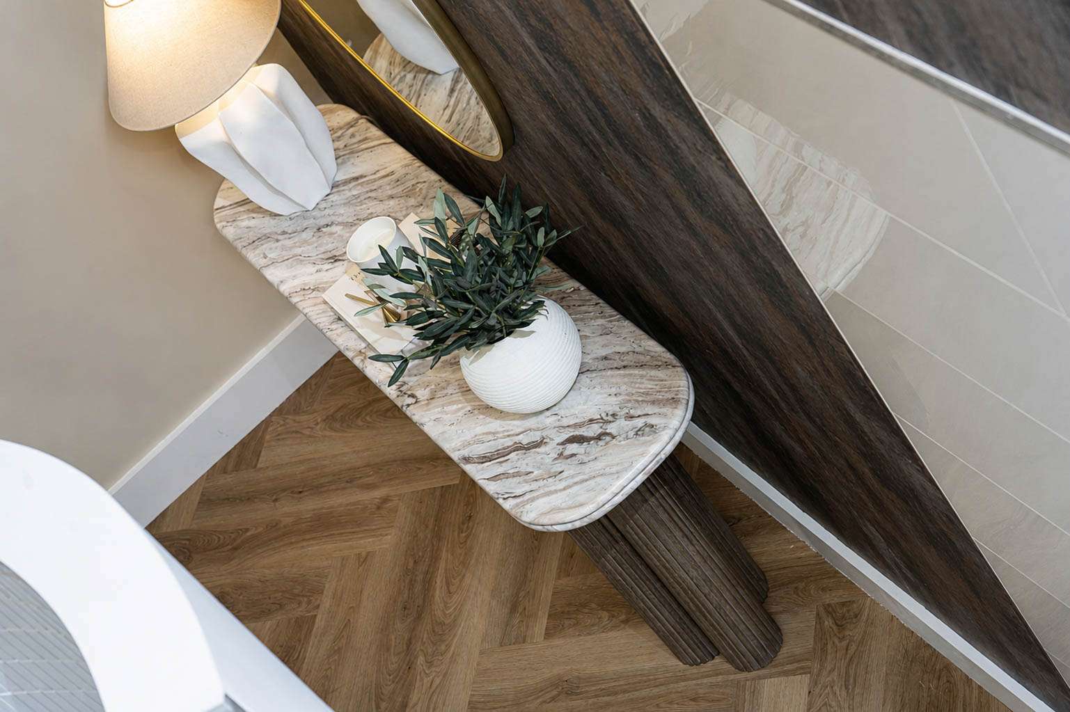 Lattia Piana Auburn Oak LPLP0001 Large Parquet Glue Down LVT Flooring