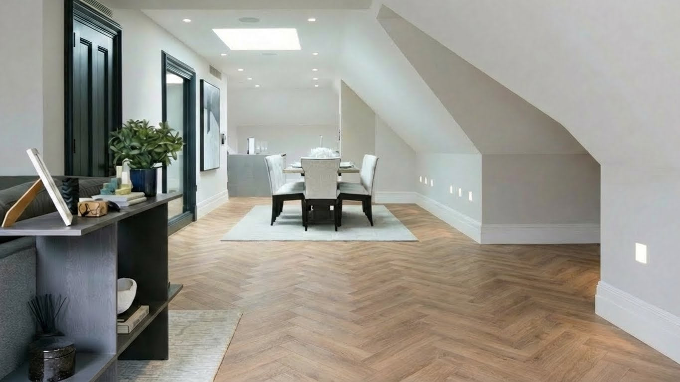 Lattia Piana Auburn Oak LPLP0001 Large Parquet Glue Down LVT Flooring