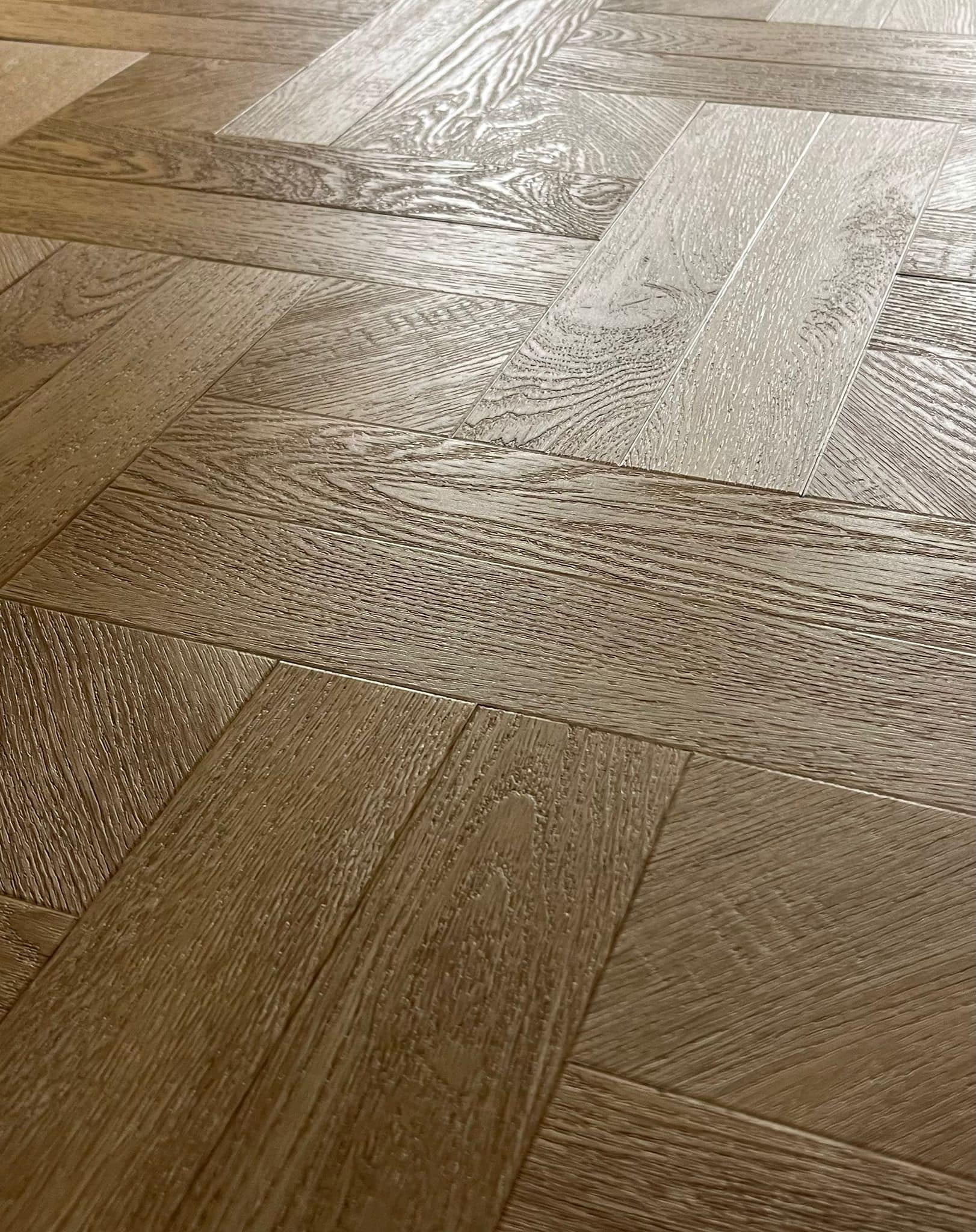 Lattia Piana Nude Oak Small Parquet Glue Down LVT Flooring