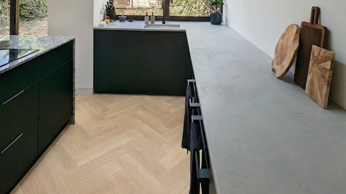 Lattia Piana Blonde Oak LPLP0003 Large Parquet Glue Down LVT Flooring