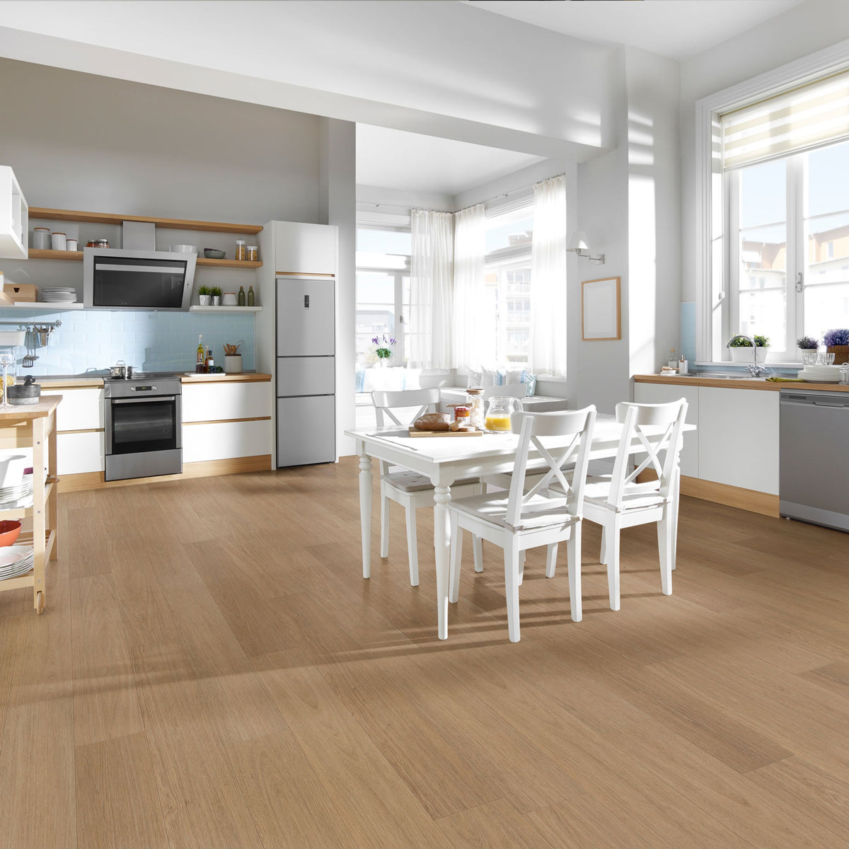 Nordikka Naturals American Oak Plank LVT Glue Down Flooring