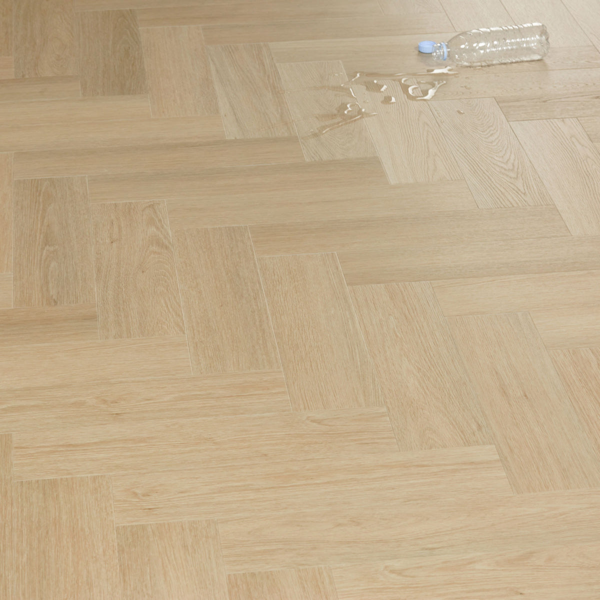 Nordikka Naturals Austrian Larch Herringbone LVT Glue Down Flooring