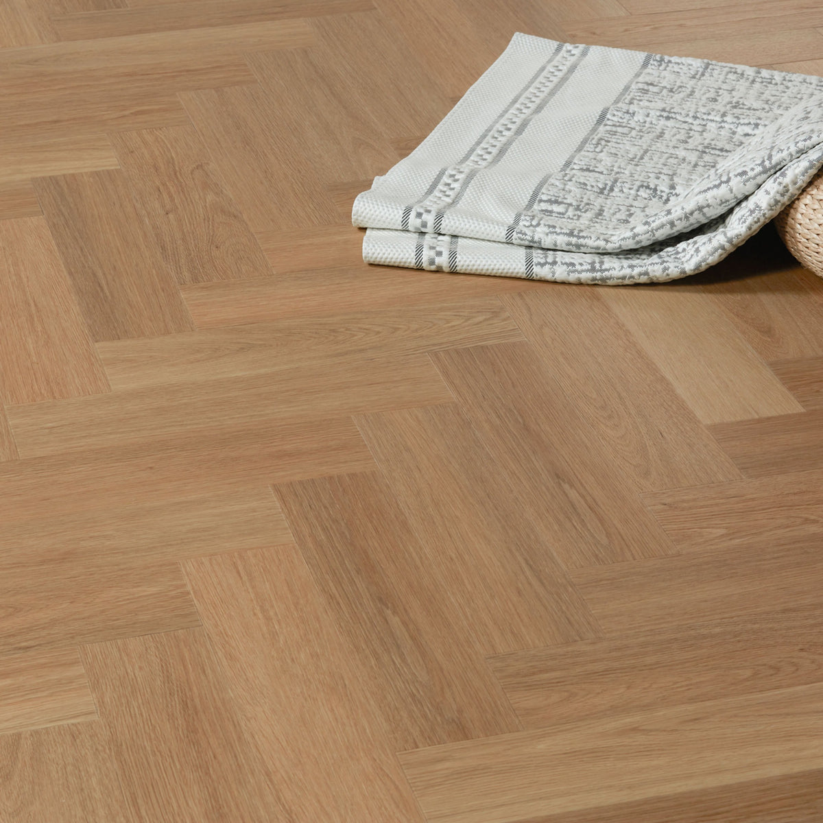 Nordikka Naturals Montana Oak Herringbone LVT Glue Down Flooring