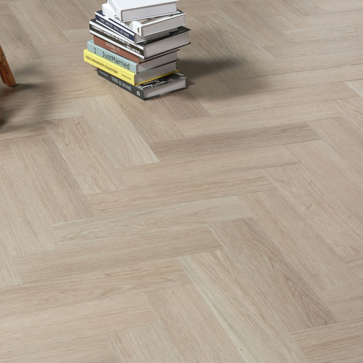 Nordikka Naturals Vermont Ash Herringbone LVT Glue Down Flooring