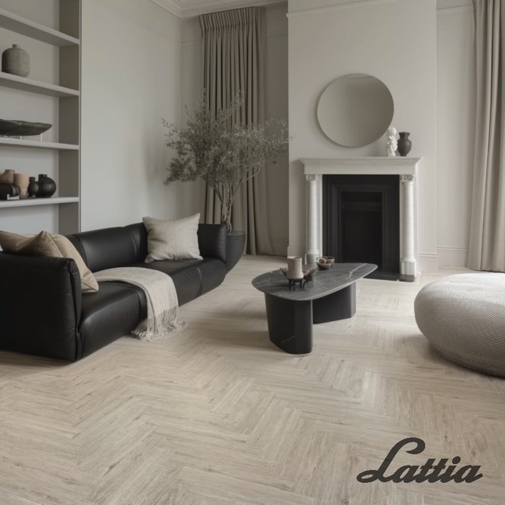 Lattia Vantaa Hazel Herringbone Glue Down LVT Flooring