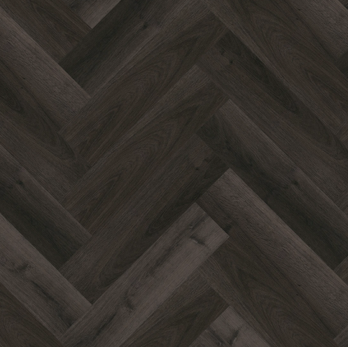 Invictus Maximus Highland Oak Parquet - Ebony Glue Down LVT Flooring