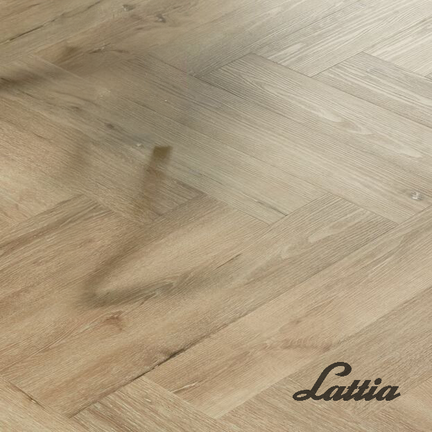 Lattia Vantaa Woodland Fir Herringbone Glue Down LVT Flooring