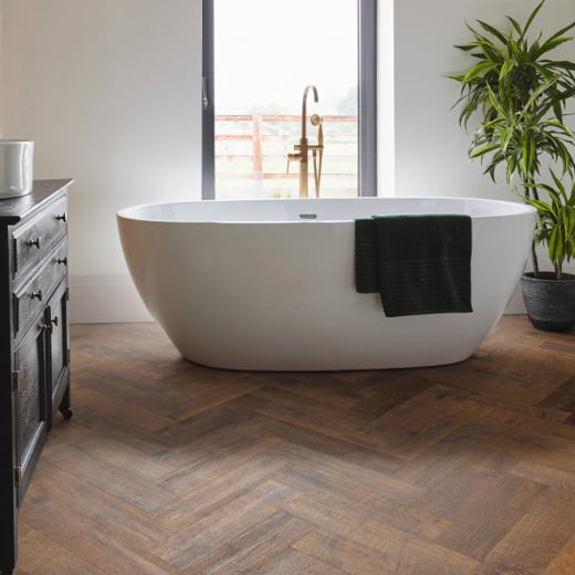Karndean Van Gogh Antique French Oak SM-VGW8110 Herringbone Glue Down LVT Flooring