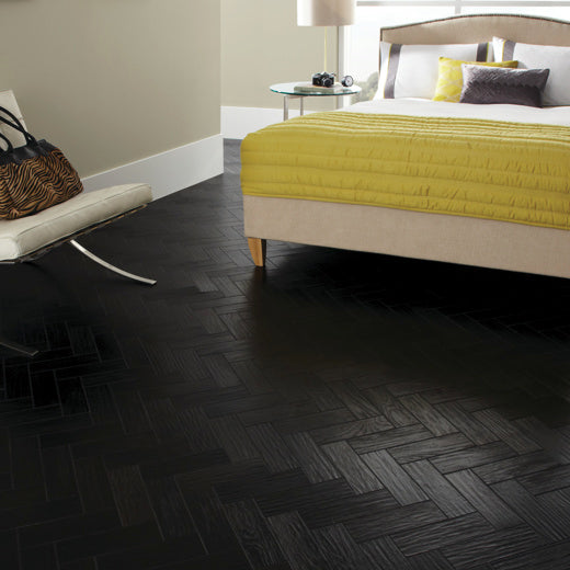 Karndean Art Select Midnight Oak Parquet AP03 Parquet Glue Down LVT Flooring