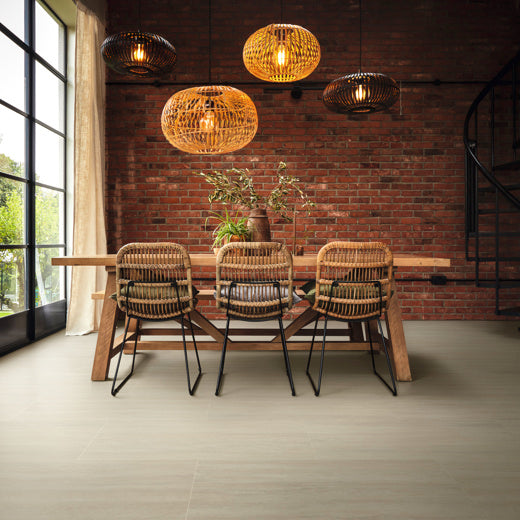 Karndean Art Select Champagne Travertino LM38 Stone Tile Glue Down LVT Flooring