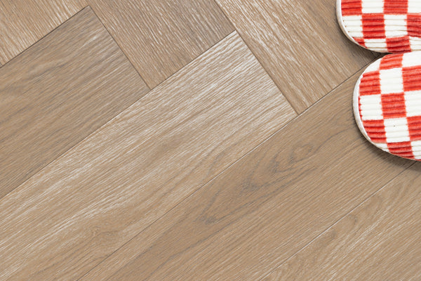 Daytona Manuka Oak Herringbone Glue Down LVT Flooring
