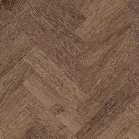 Invictus Maximus Click Cork Backing Highland Oak Parquet - Chocolate Click SPC Flooring