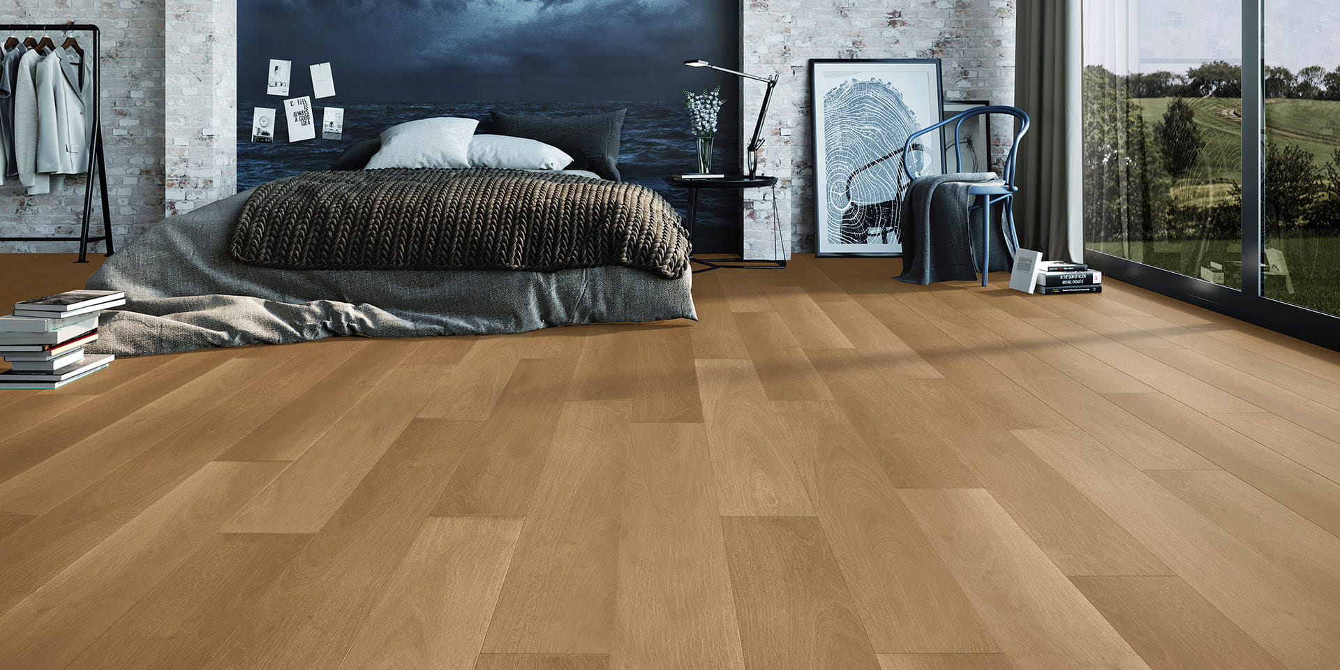 Invictus Maximus Highland Oak - Sunrise Glue Down LVT Flooring