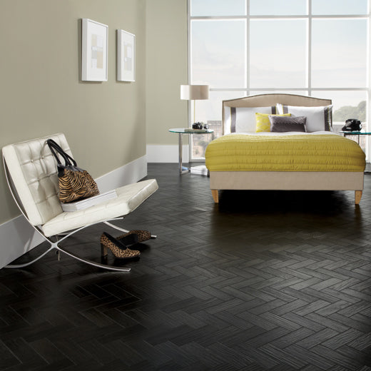 Karndean Art Select Midnight Oak Parquet AP03 Parquet Glue Down LVT Flooring