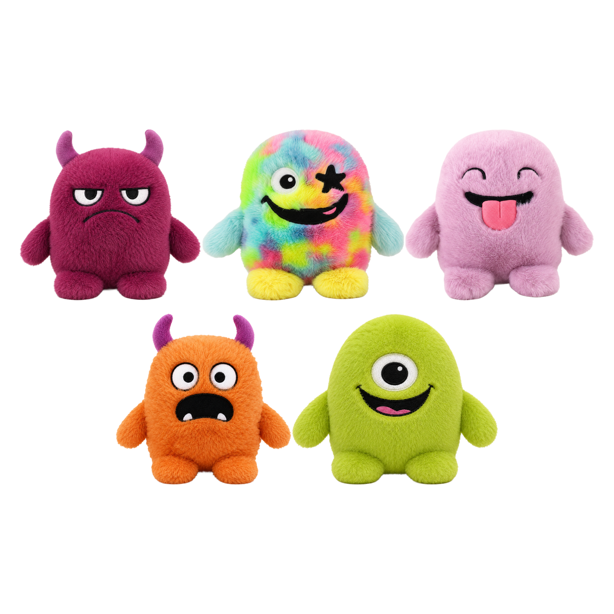 Brutus, Cosmo, Mabel, Otis and Pip, the five Flooring Monsters