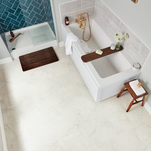 Karndean Knight Tile Frosted Marble SCB-ST26-18 Rigid Core Stone Tile Click LVT Flooring
