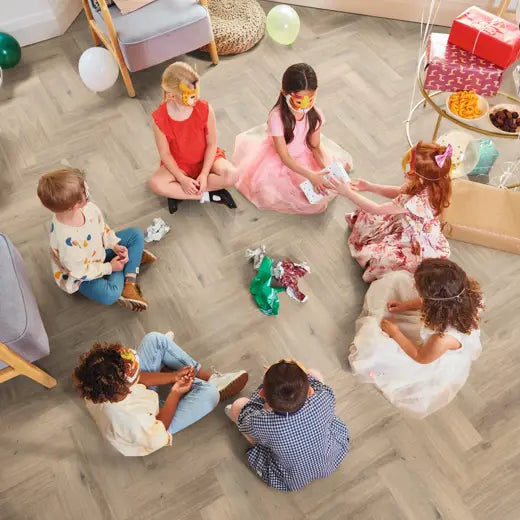 Karndean Van Gogh Canadian Urban Oak SM-VGW8116 Herringbone Glue Down LVT Flooring