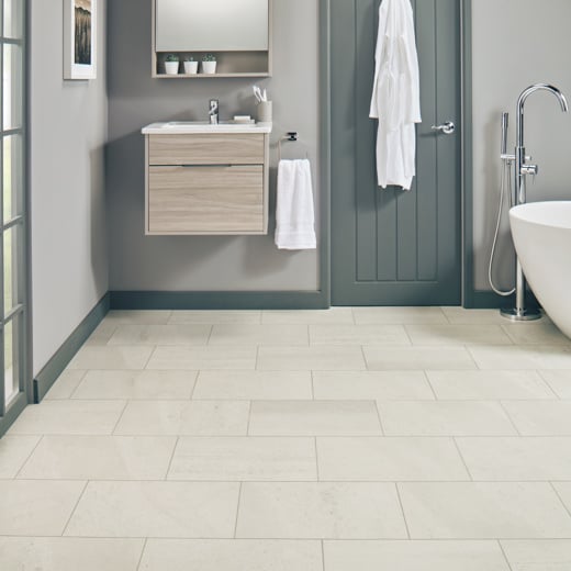 Karndean Knight Tile Honed Oyster Slate ST17 Stone Tile Glue Down LVT Flooring