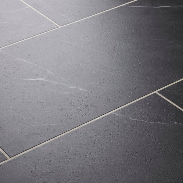 Textures Carrara Dark TS02 Stone Tile Glue Down LVT Flooring